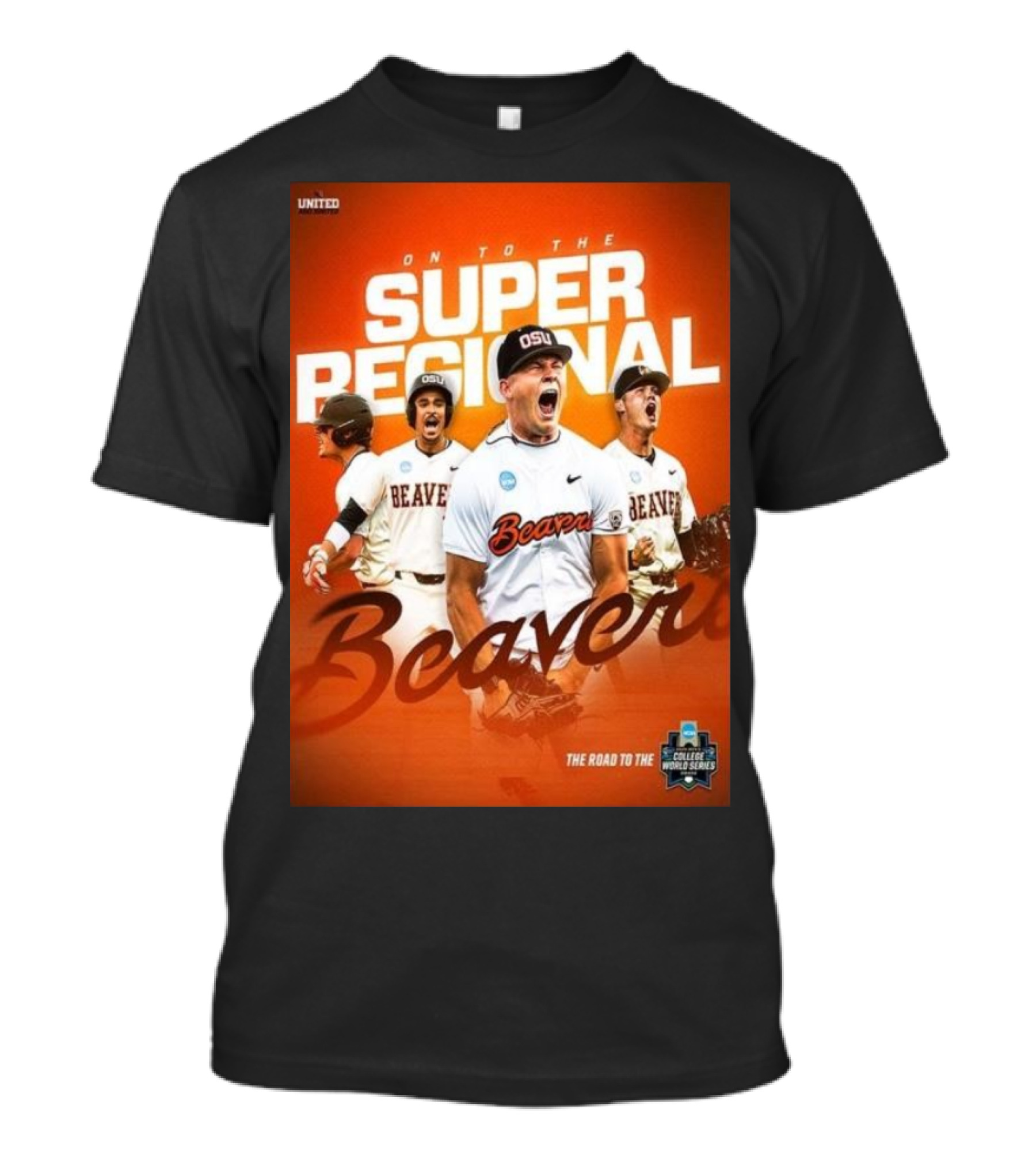 Oregon State Baseball On To The Super Regional Beavers The Road To The College World Series T-Shirt