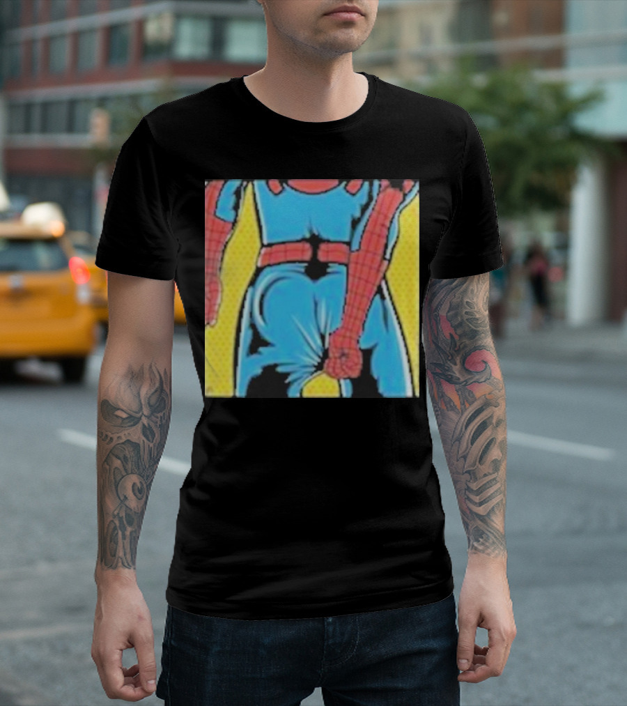 Spider-Man Suit Tightness Issue Visual Pop T-Shirt