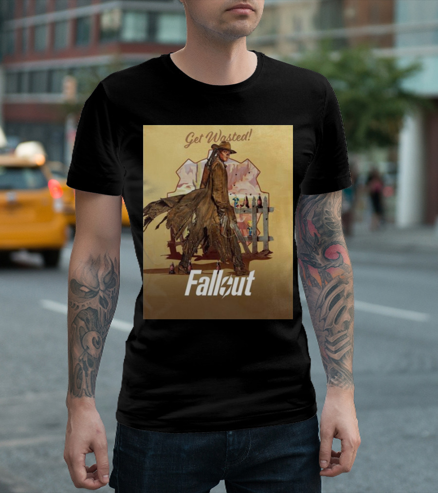 Get Wasted Fallout Series Western Theme Premieres April 12 On Prime Video T-Shirt