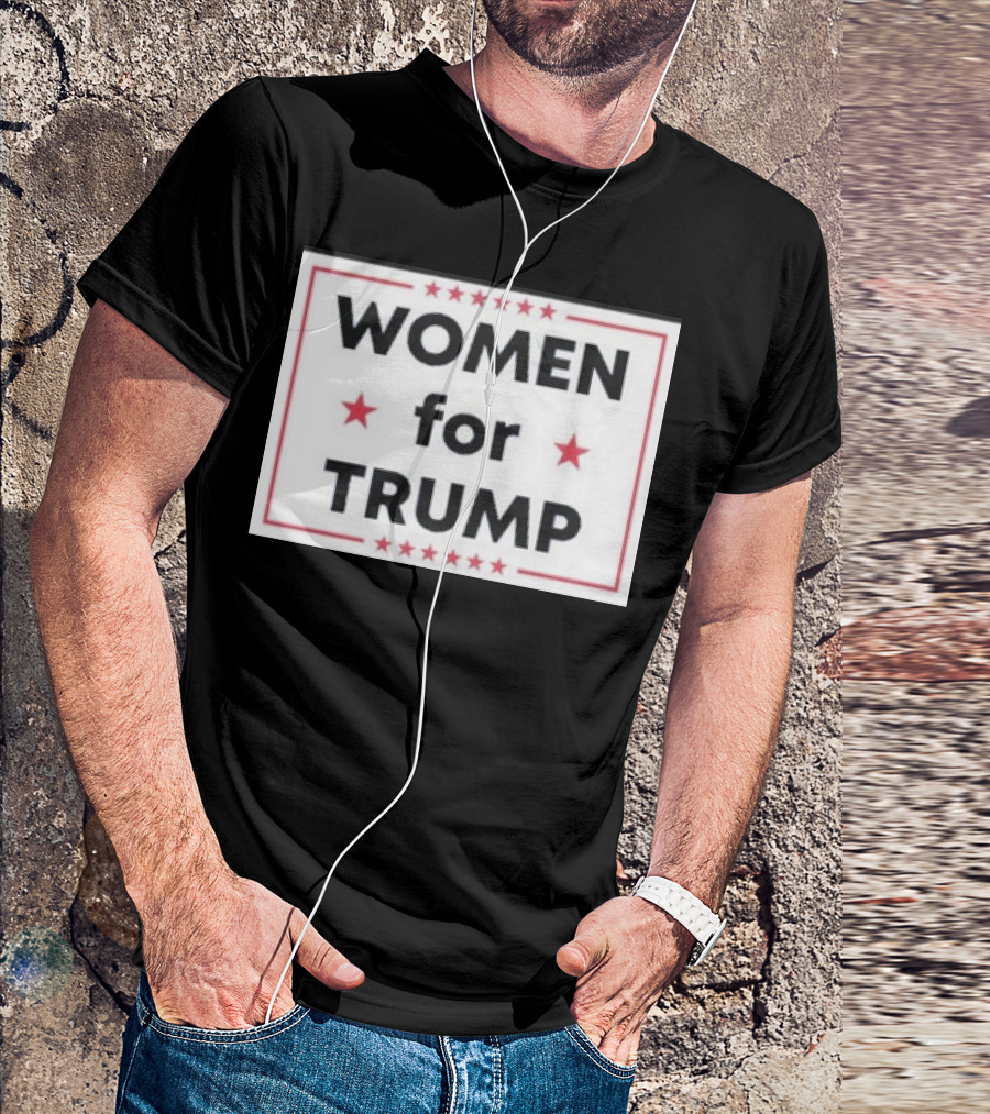 Women For Trump Stars Border T-Shirt