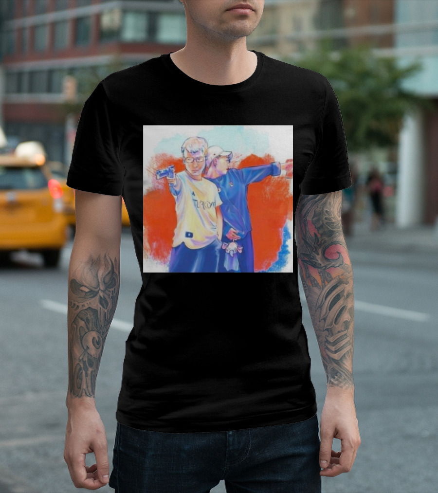 Yusuf Dikec Kim Yeji Shooters Olympics Paris 2024 Cartoon T-Shirt