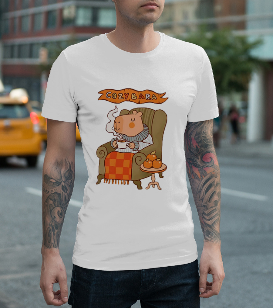 Cozybara Capybara Meme Cute T-Shirt