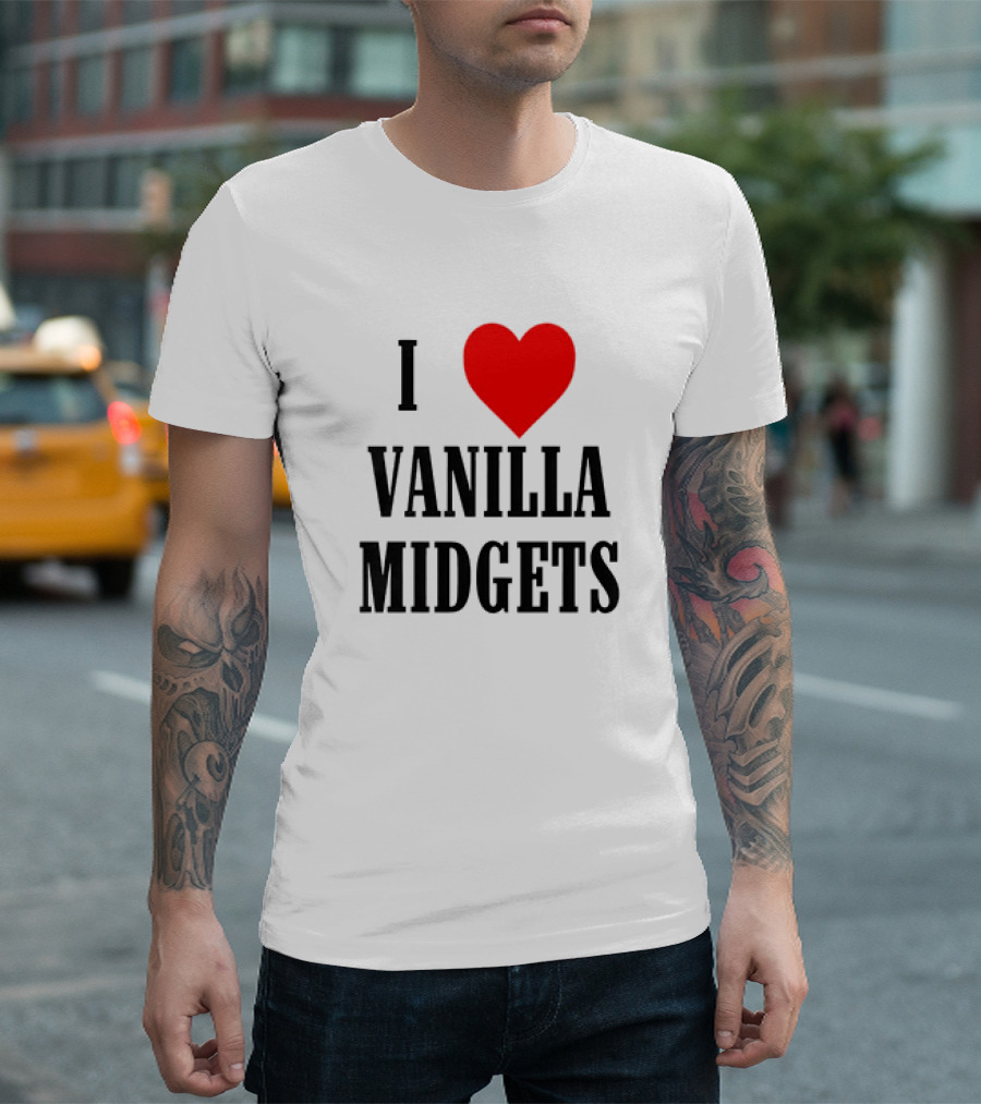 I Heart Vanilla Midgets Fun T-Shirt