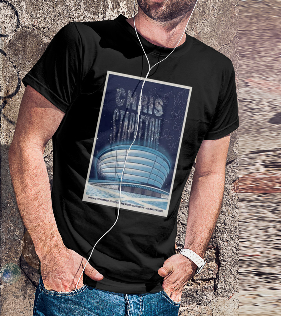 Chris Stapleton Featuring The Honchos Marty Stuart 17 10 2024 OVO Hydro Glasgow UK Concert T-Shirt
