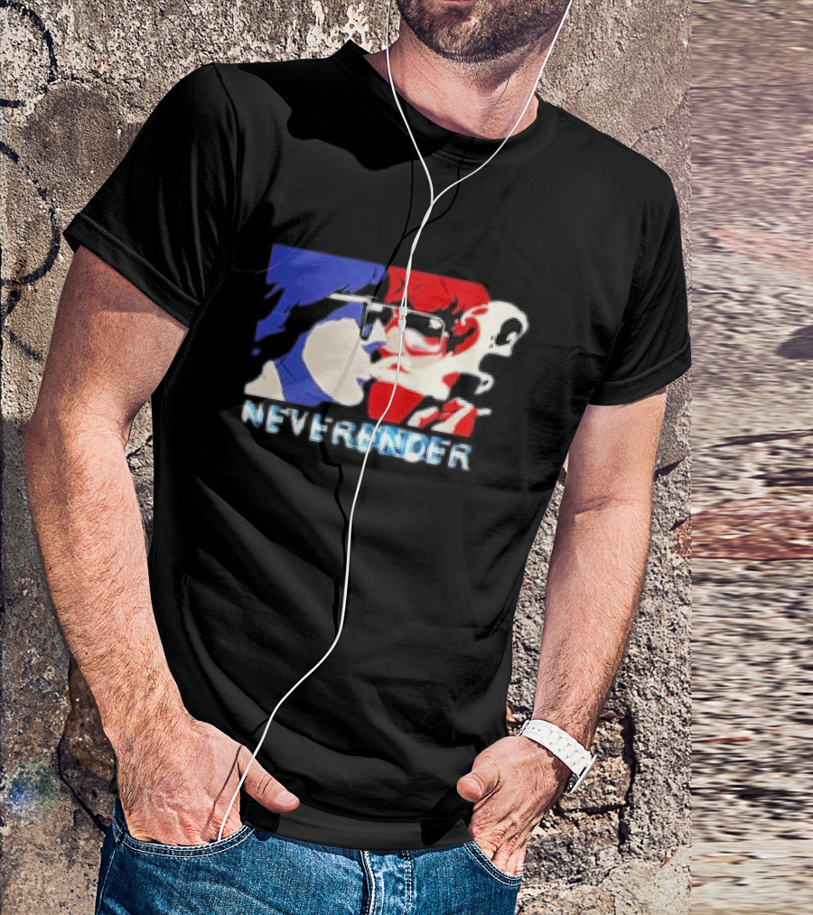 Justice Neverender Smoke 2024 Red Blue Glasses T-Shirt