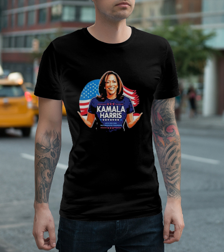 Kamala Harris 2024 Let's Win This Again for a Stronger Tomorrow T-Shirt