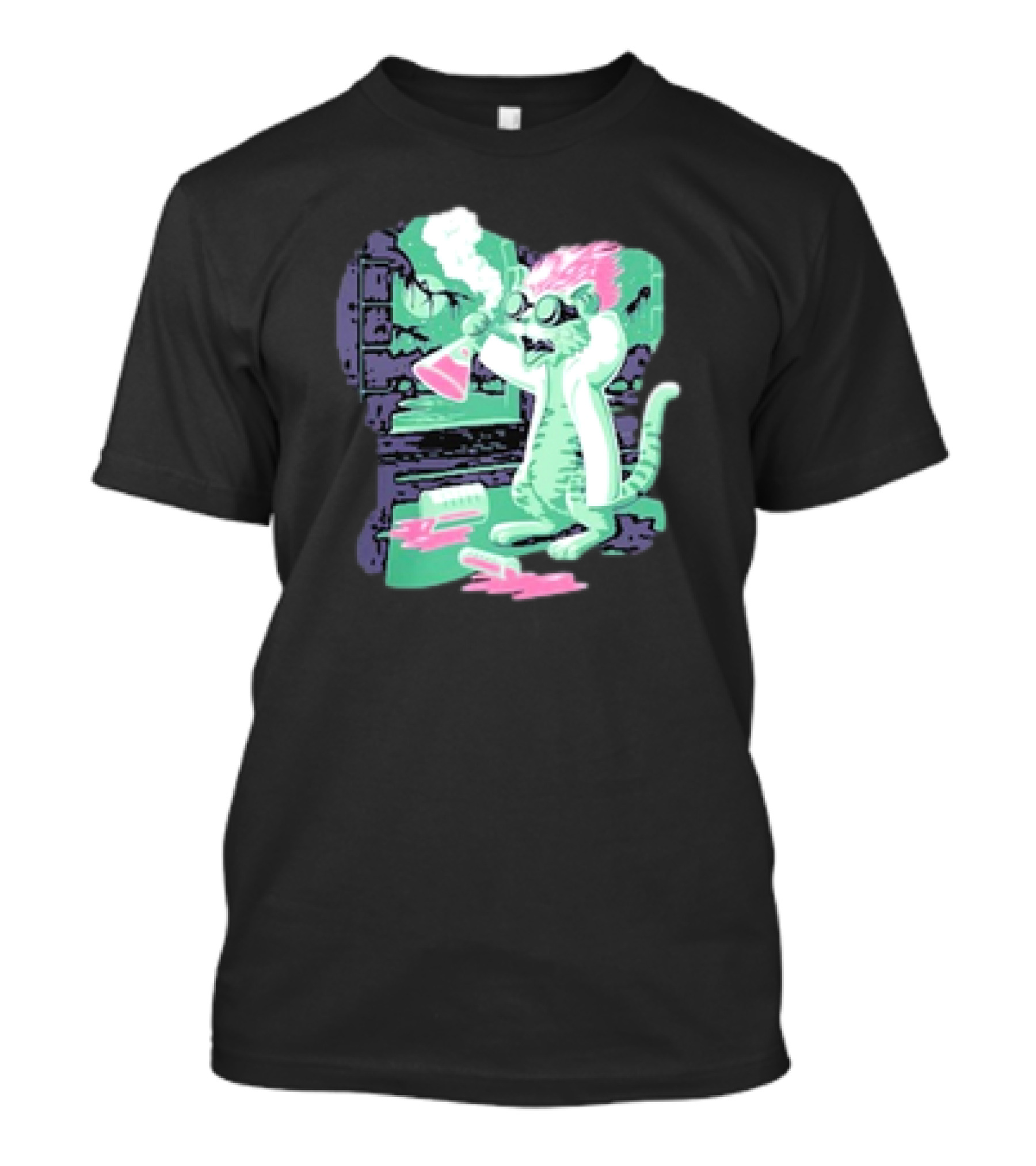 Kyle’s Corner Feline Weird Oct 24-27 Live Oak FL Mad Scientist Cat Lab T-Shirt