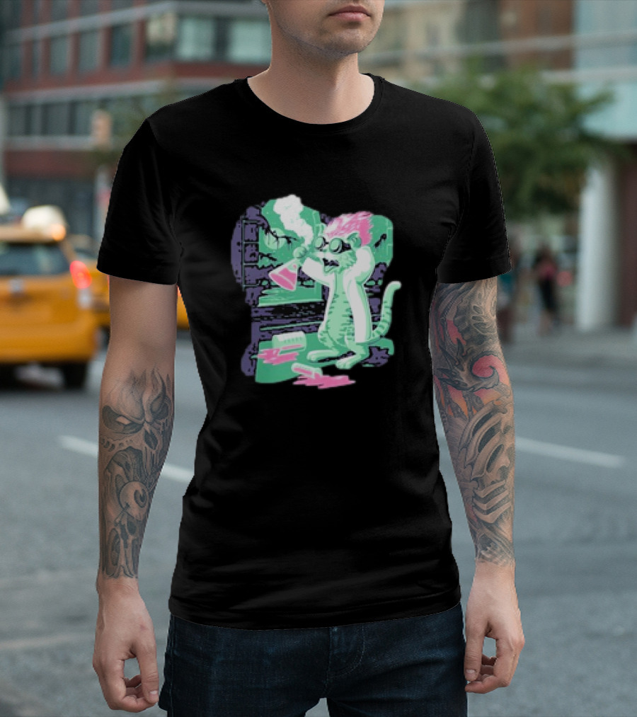 Kyle’s Corner Feline Weird Oct 24-27 Live Oak FL Mad Scientist Cat Lab T-Shirt