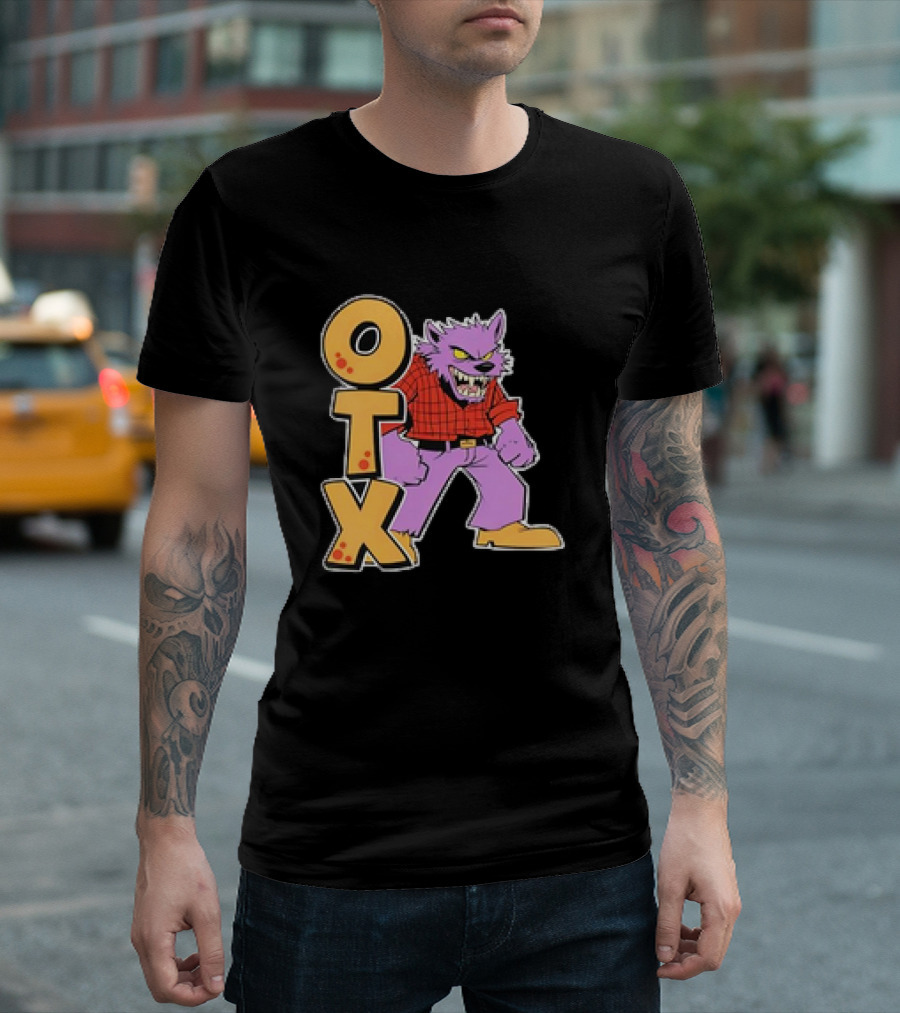 Otx Purple Werewolf in Plaid T-Shirt