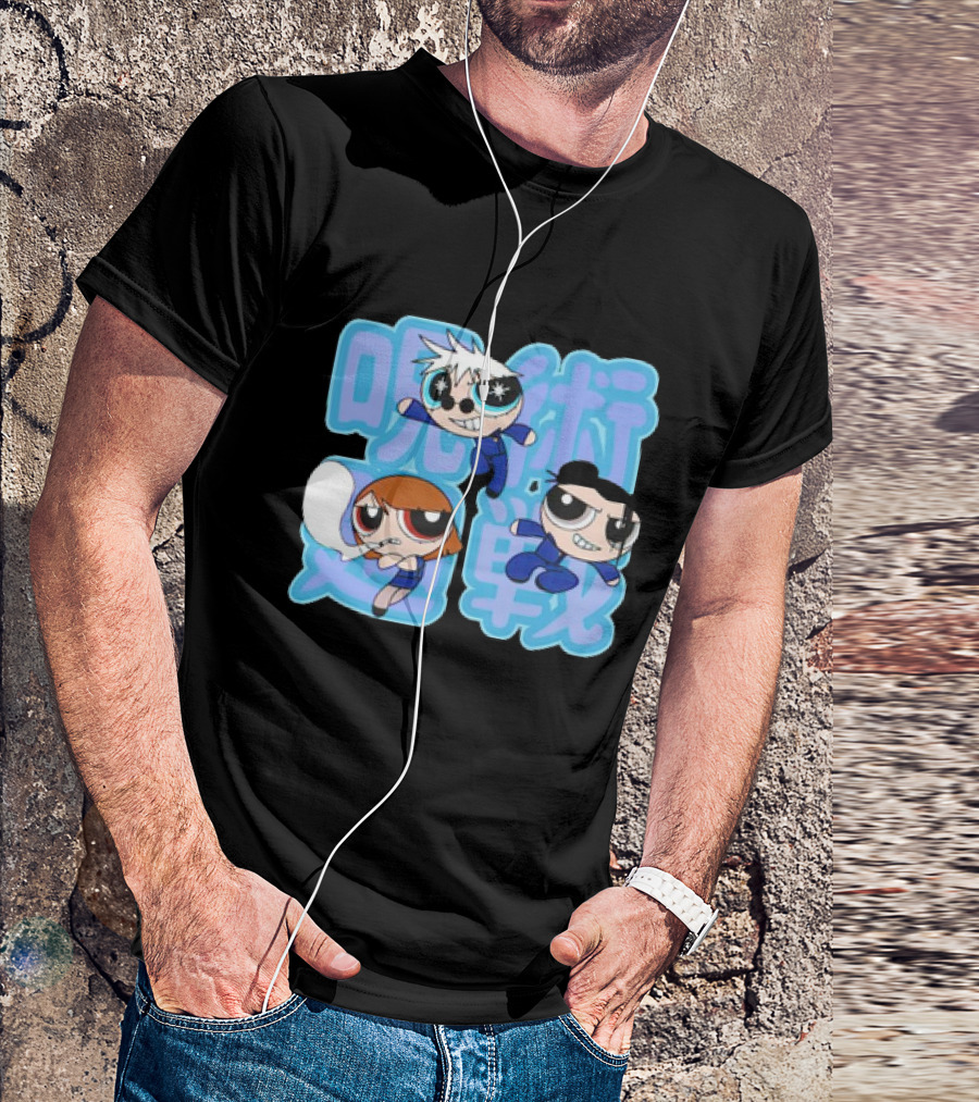 Jujutsu Kaisen Powerpuff Girls Gojo Satoru Mashup T-Shirt