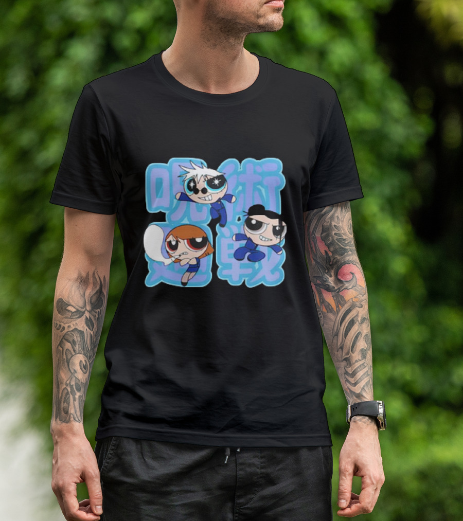 Jujutsu Kaisen Powerpuff Girls Gojo Satoru Mashup T-Shirt