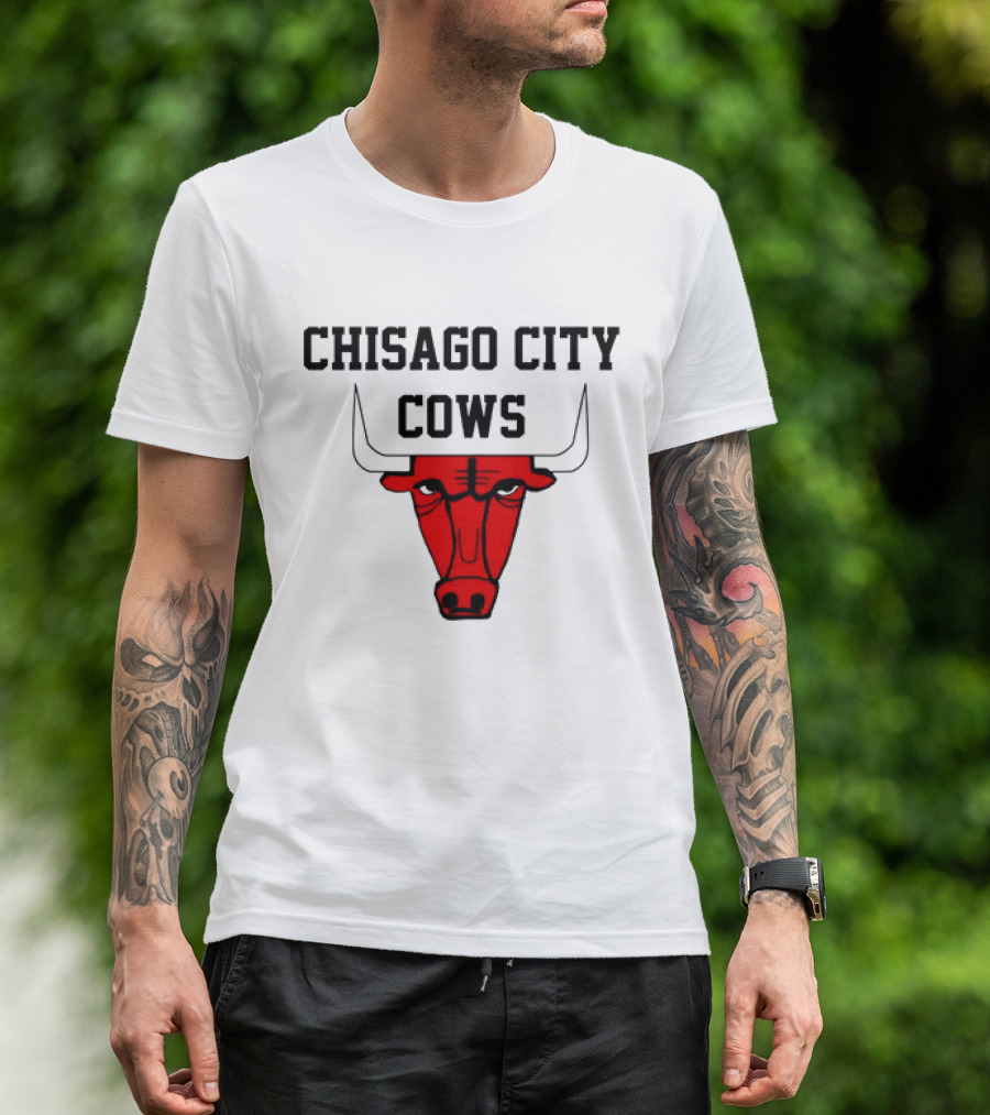 Chisago City Cows Red Bull Head T-Shirt