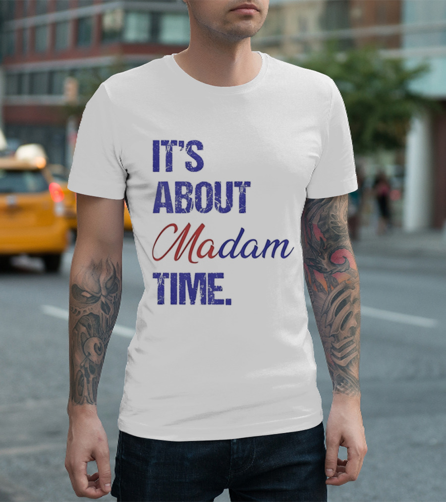 It’s About Madam Time Blue Red Vintage T-Shirt