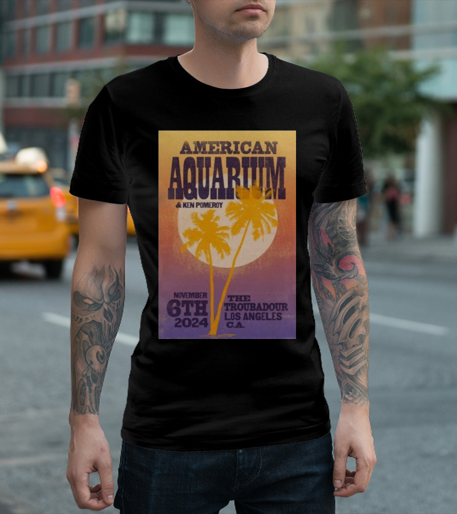 American Aquarium Ken Pomeroy November 6th 2024 The Troubadour Los Angeles CA T-Shirt