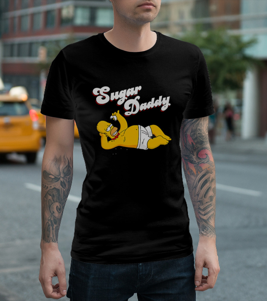 Homer Simpson Sugar Daddy The Simpsons Iconic Pose T-Shirt