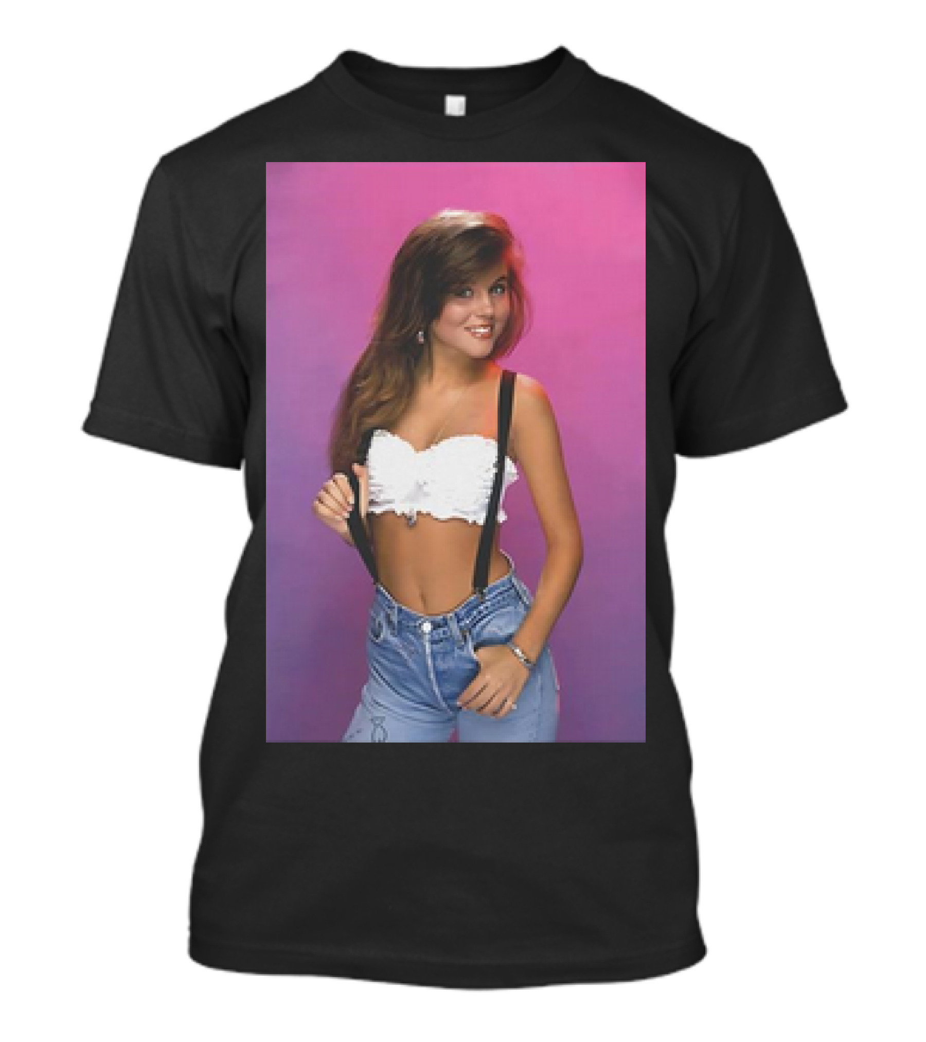 Kelly Kapowski Saved By The Bell Purple Background T-Shirt
