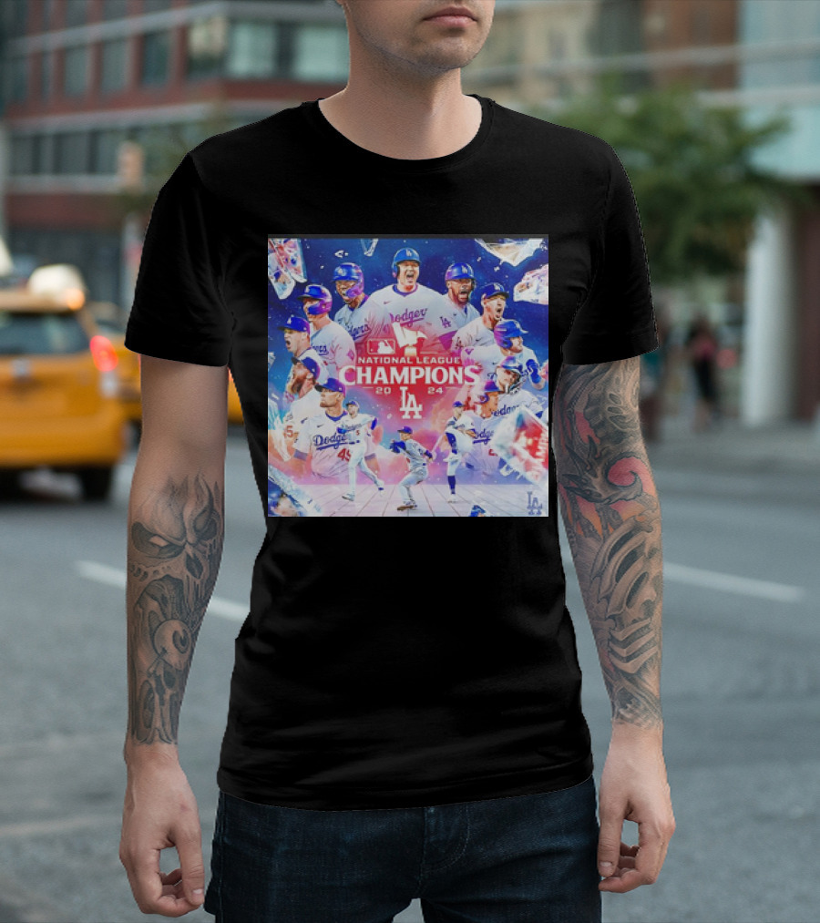 Los Angeles Dodgers 2024 National League Champions T-Shirt