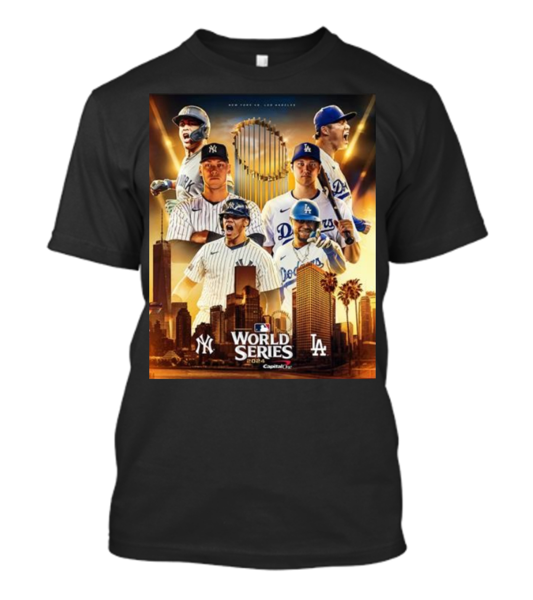 MLB World Series 2024 Yankees Vs Dodgers New York Los Angeles T-Shirt