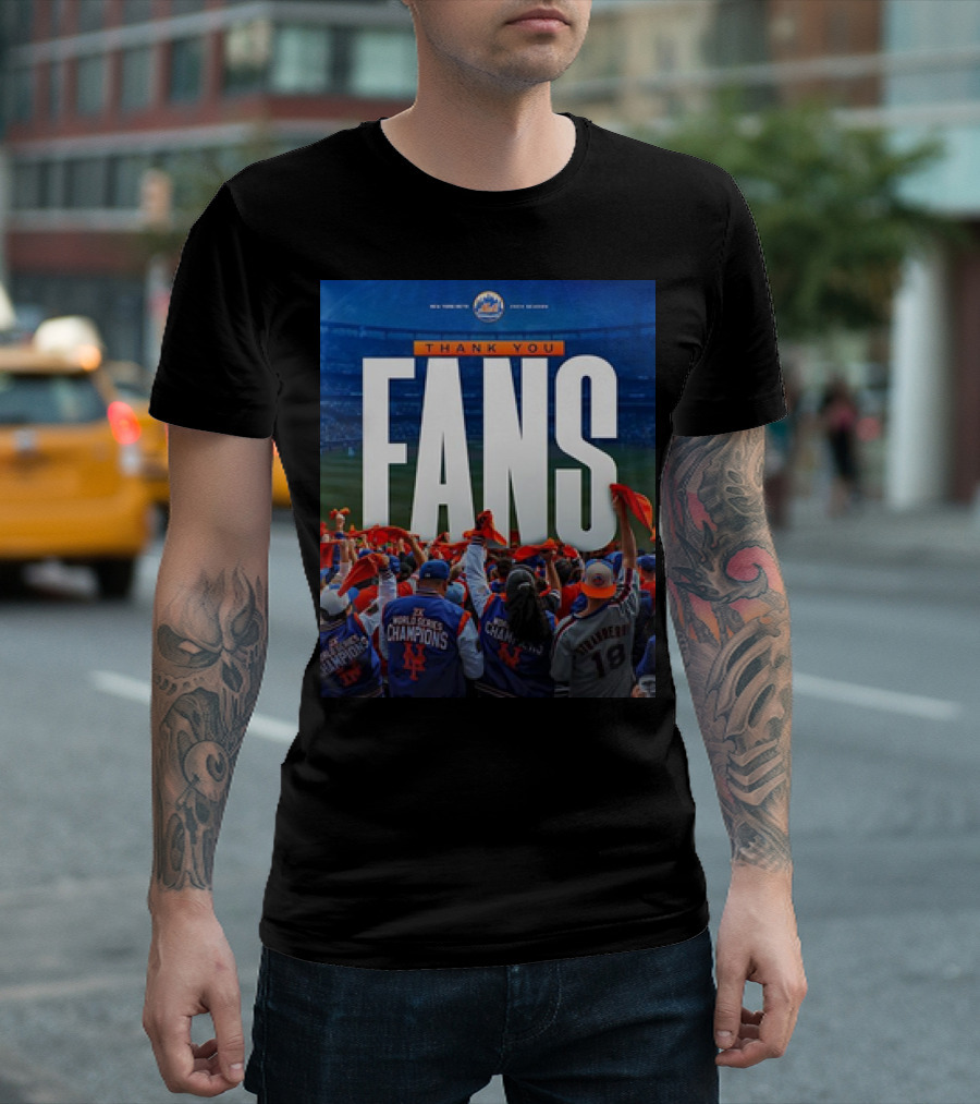 Thank You Mets Fans World Series Champions T-Shirt