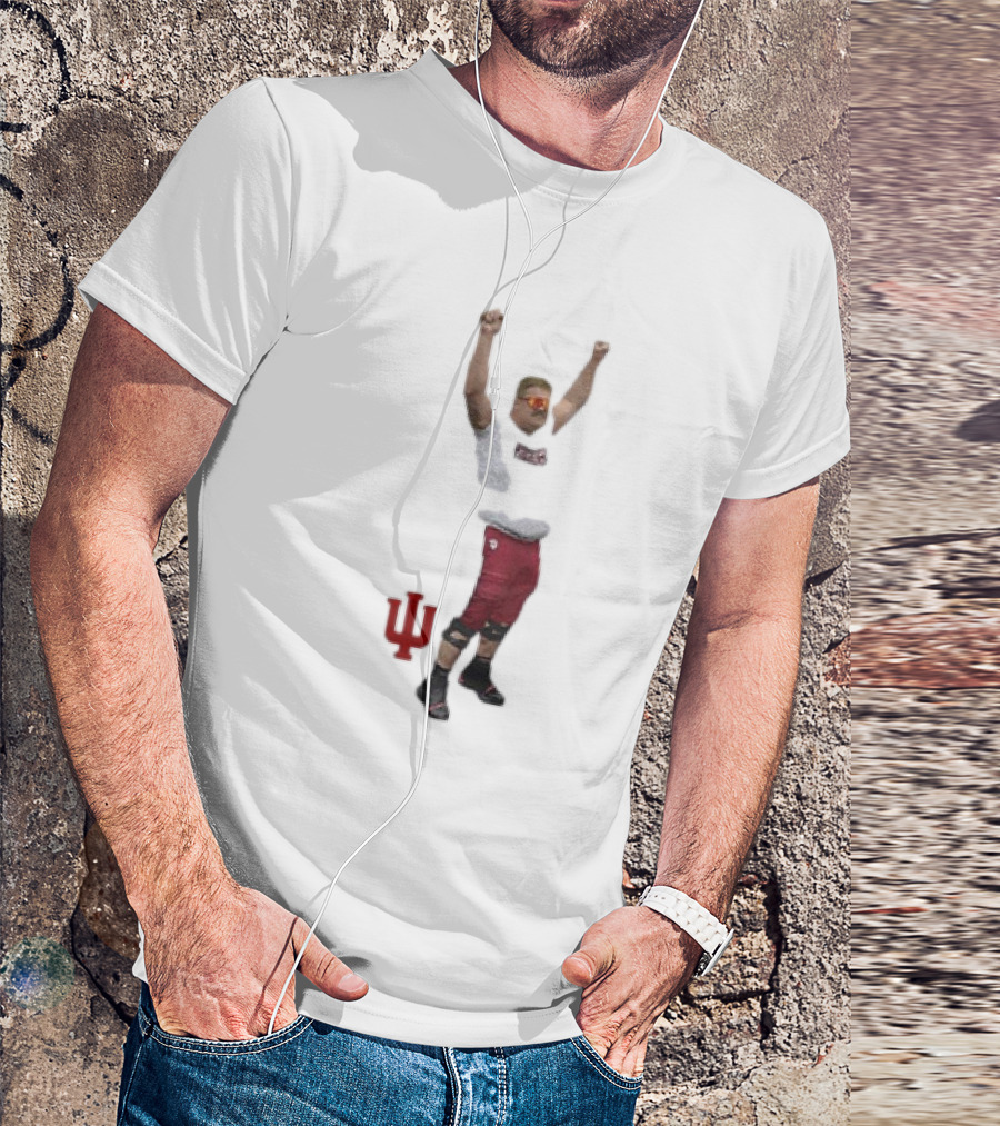 Mike Katic Indiana Hoosiers IU Logo Cartoon T-Shirt