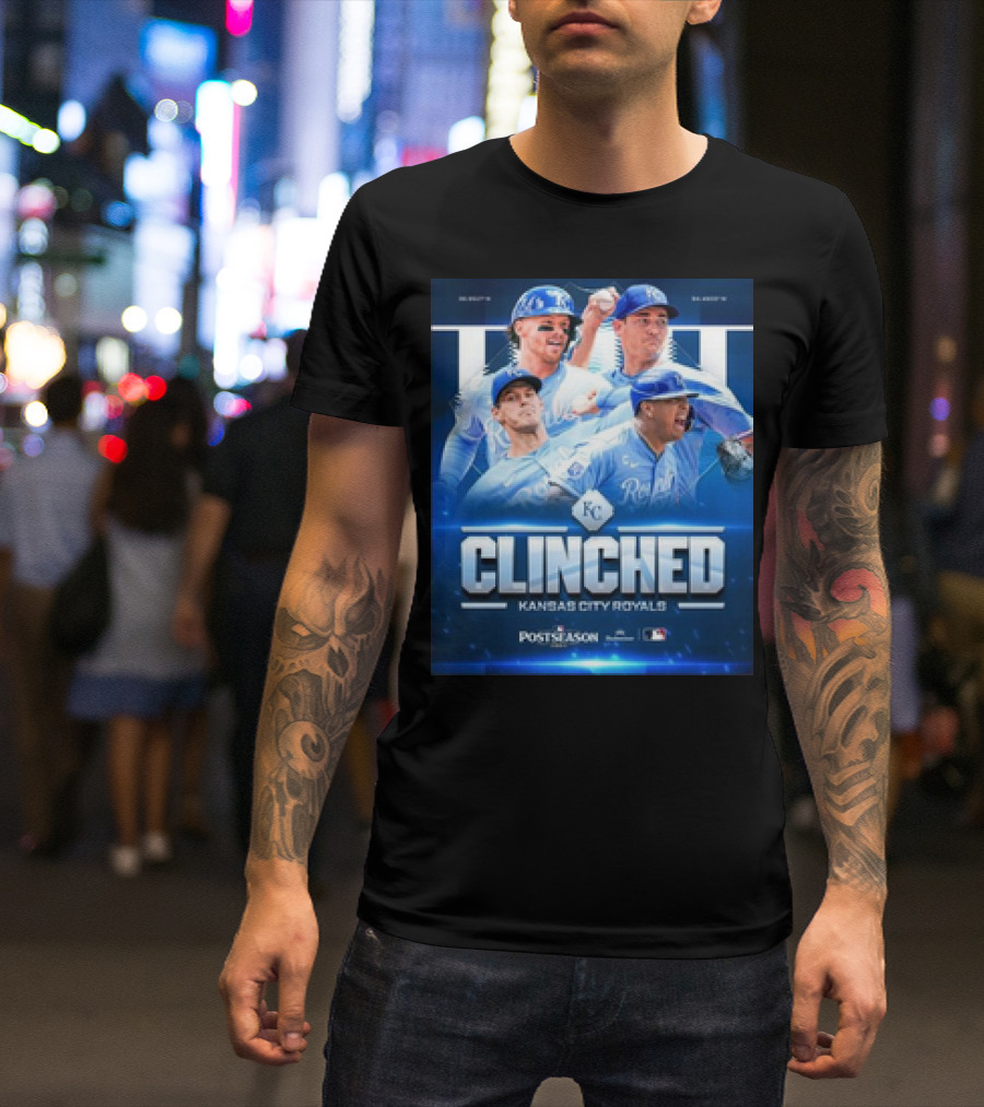 Kansas City Royals Clinched Postseason 2024 MLB Baseball T-Shirt
