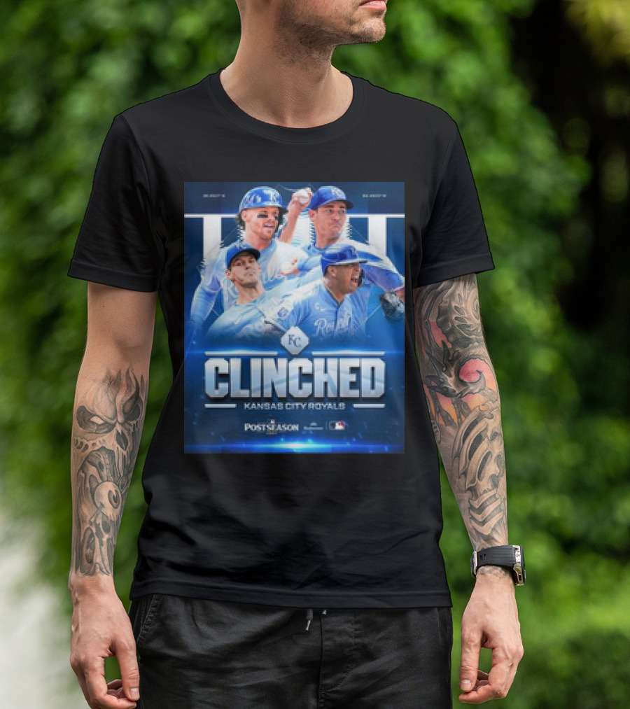 Kansas City Royals Clinched Postseason 2024 MLB Baseball T-Shirt