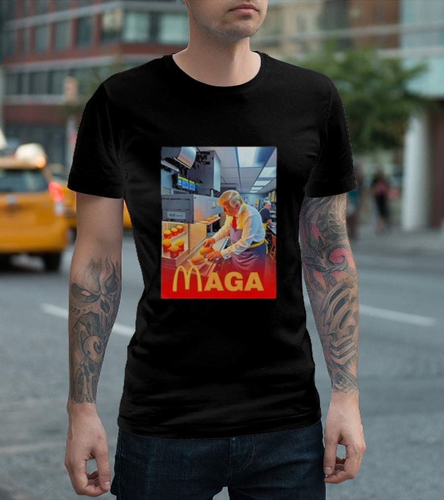 MAGA Trump McDonalds Fries Cooking Kitchen T-Shirt