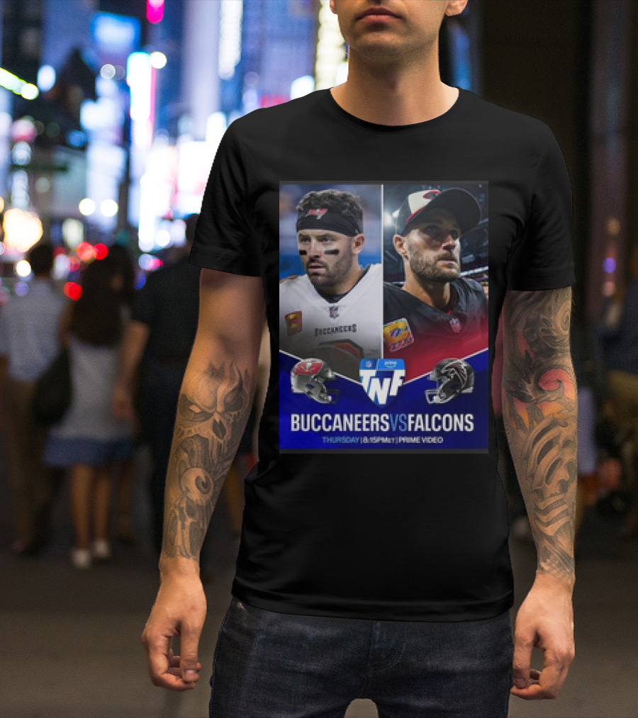 Buccaneers Vs Falcons Thursday Night Football Prime Video Matchup T-Shirt