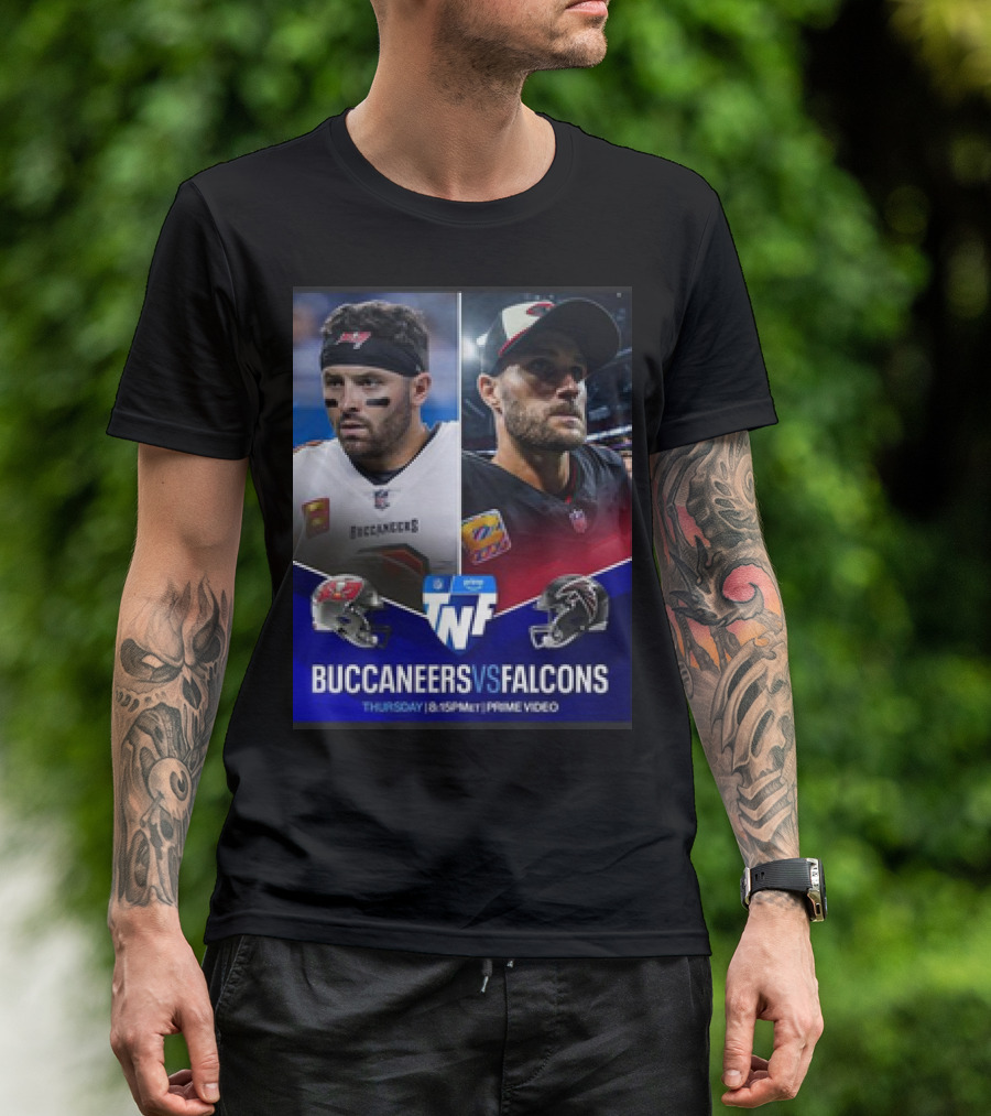 Buccaneers Vs Falcons Thursday Night Football Prime Video Matchup T-Shirt