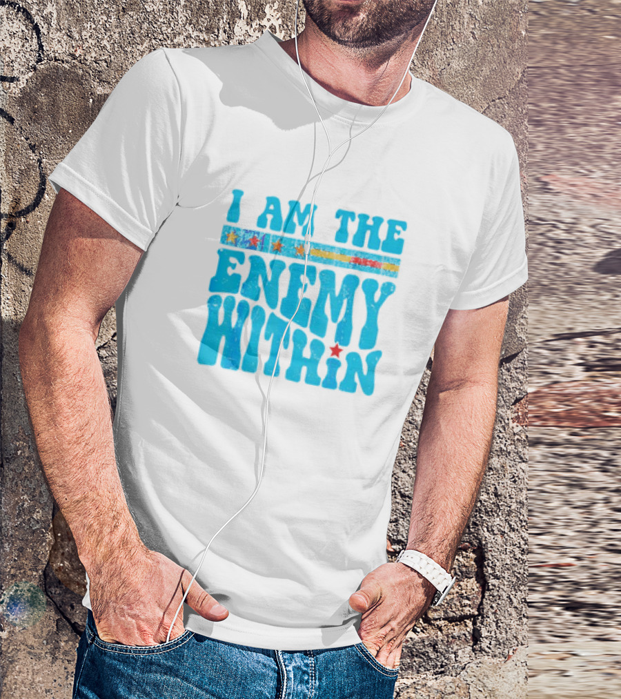 I Am The Enemy Within Retro America T-Shirt