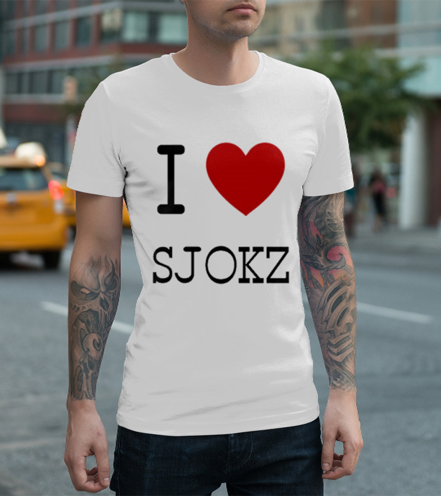 I Love Sjokz Fan T-Shirt Celebrating Popular Presenter T-Shirt