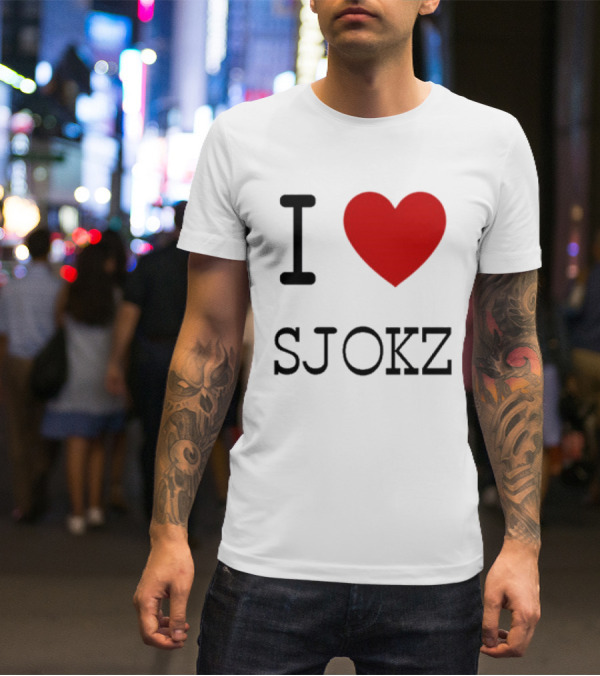 I Love Sjokz Fan T-Shirt Celebrating Popular Presenter T-Shirt