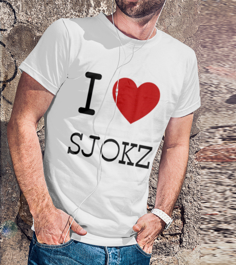I Love Sjokz Fan T-Shirt Celebrating Popular Presenter T-Shirt