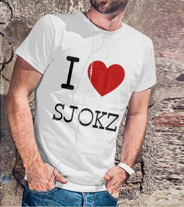 I Love Sjokz Fan T-Shirt Celebrating Popular Presenter T-Shirt