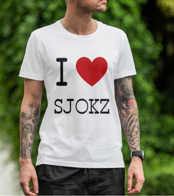 I Love Sjokz Fan T-Shirt Celebrating Popular Presenter T-Shirt