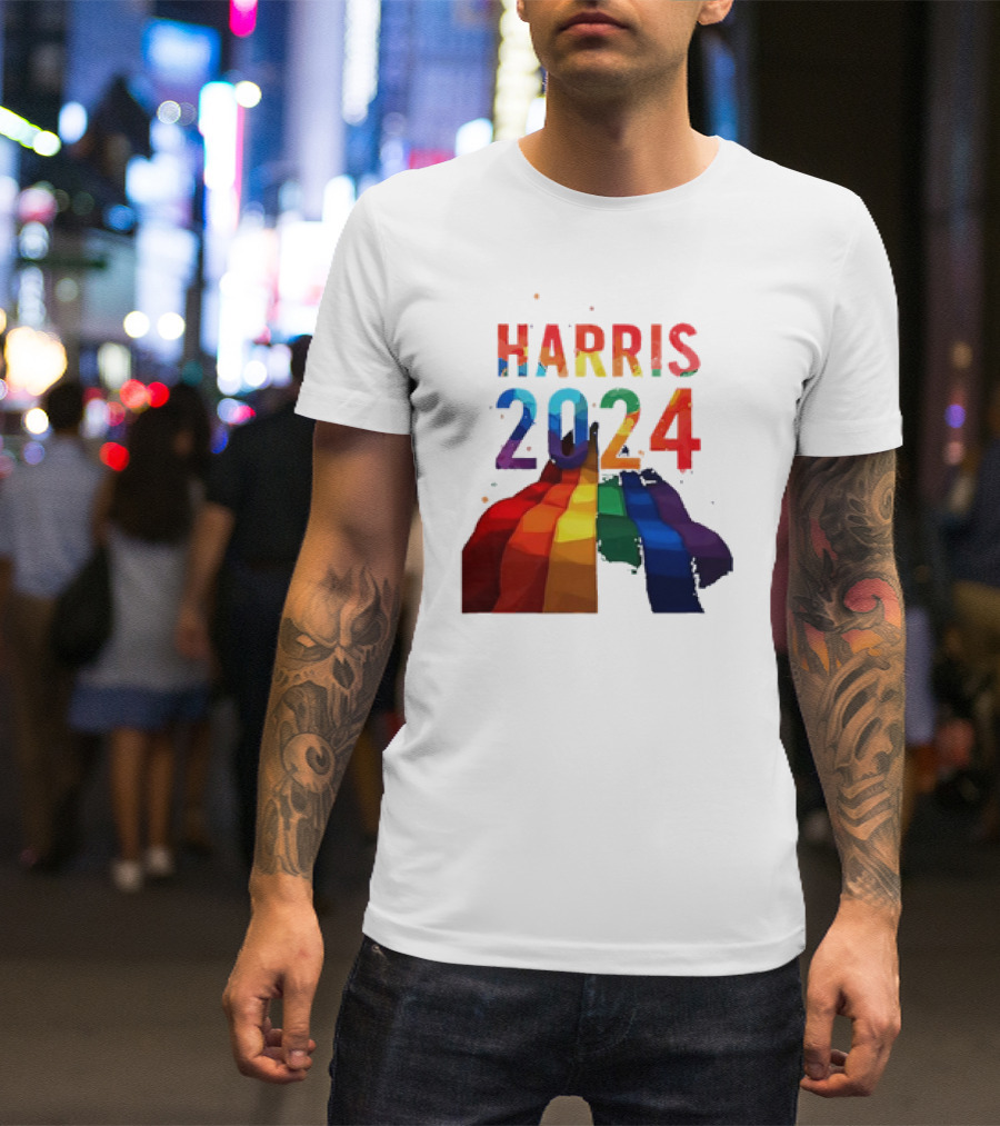 Harris 2024 Pride Colorful T-Shirt