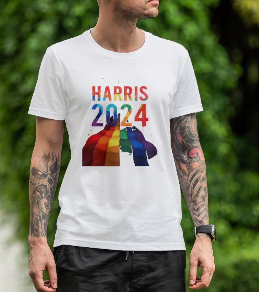 Harris 2024 Pride Colorful T-Shirt