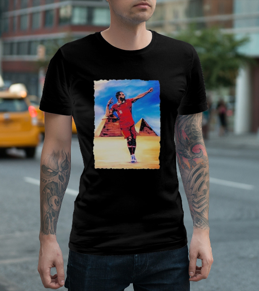 Mohamed Salah Egyptian Pyramid King Soccer Legend T-Shirt