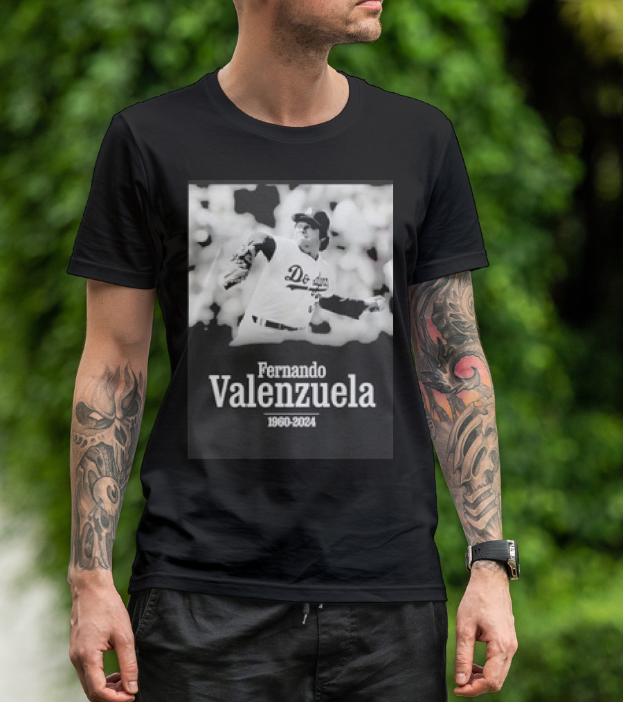 Fernando Valenzuela Dodgers 1960-2024 RIP T-Shirt