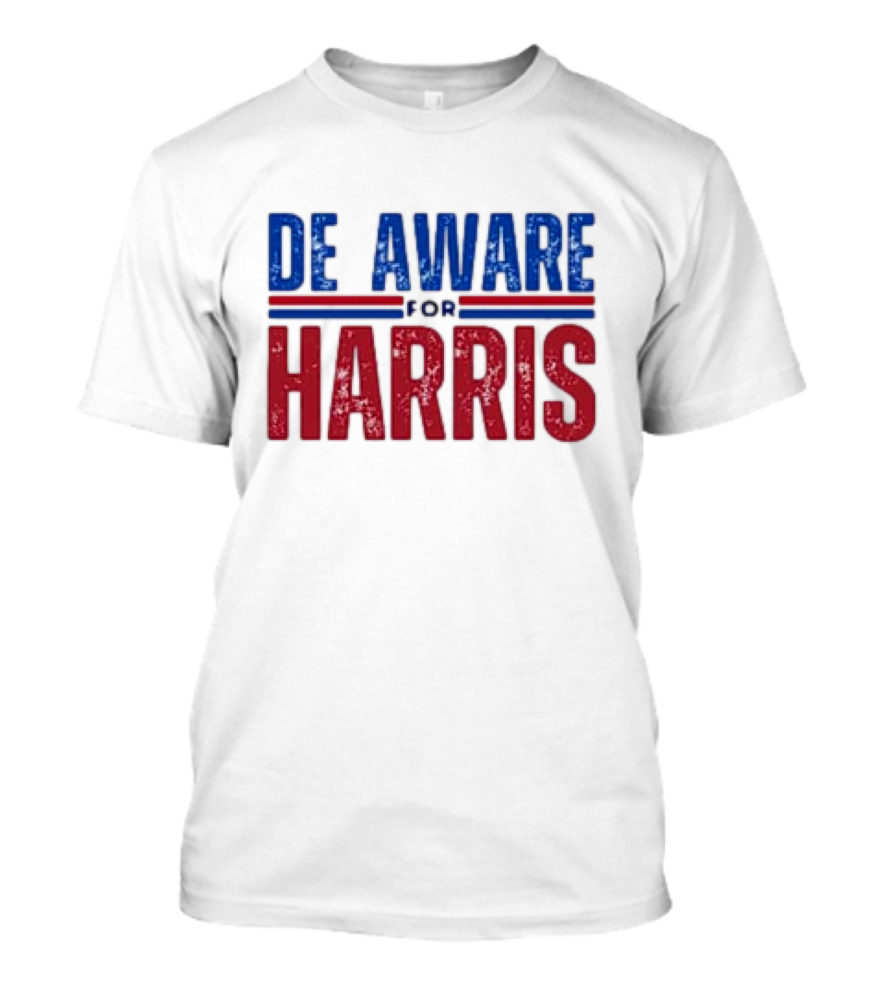 Delaware Aware For Harris Walz 2024 Against Anti Trump T-Shirt