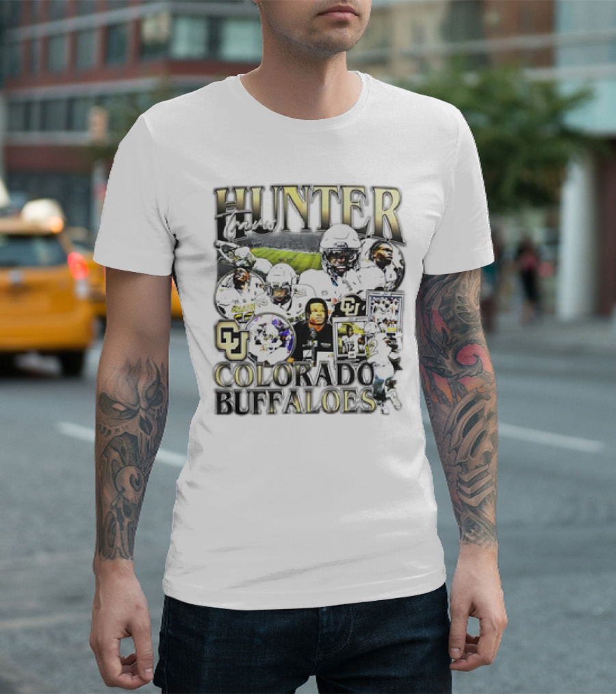 Hunter Travis #12 Colorado Buffaloes Football T-Shirt