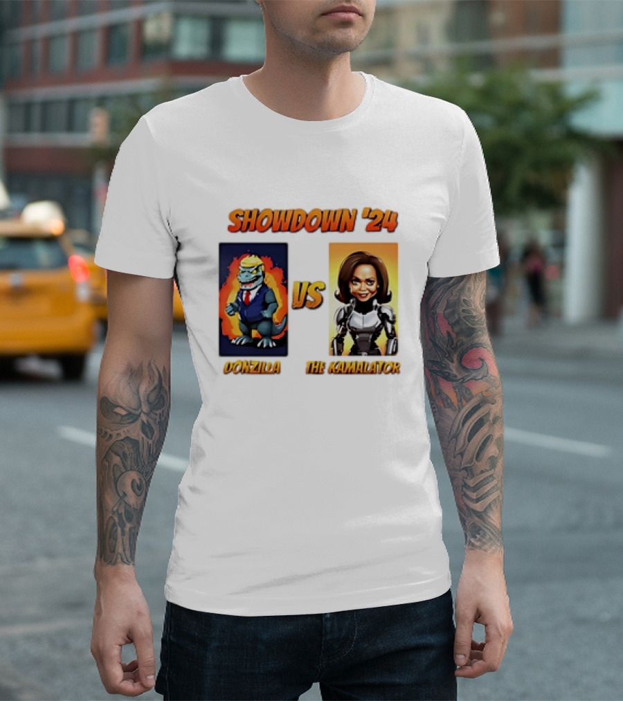 SHOWDOWN '24 DONZILLA VS THE KAMALATOR RETRO T-Shirt