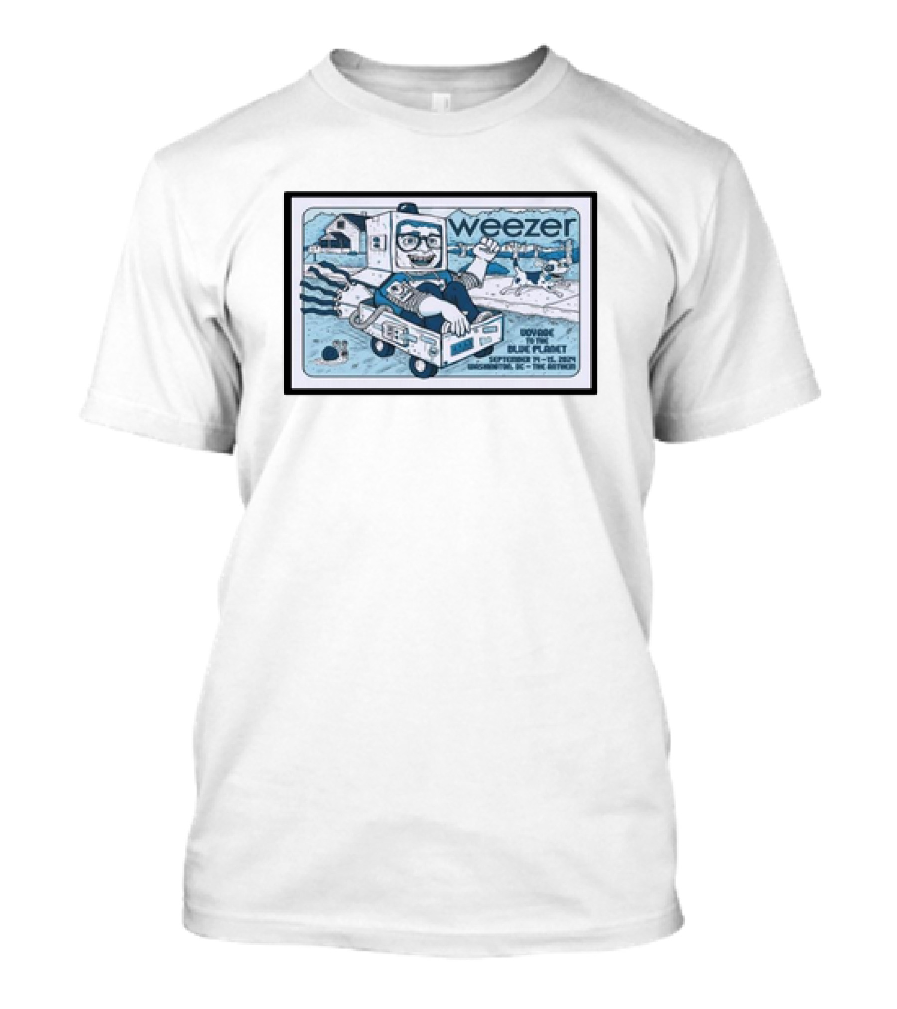 Weezer Voyage To The Blue Planet September 14-15 2024 Washington DC The Anthem T-Shirt