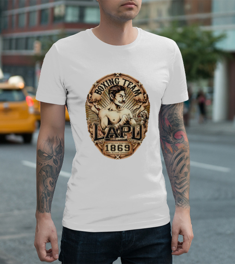Boxing Team LAPD Fighting For Pride Since 1869 Side Action T-Shirt