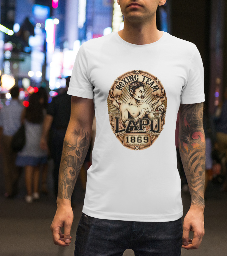Boxing Team LAPD Fighting For Pride Since 1869 Side Action T-Shirt