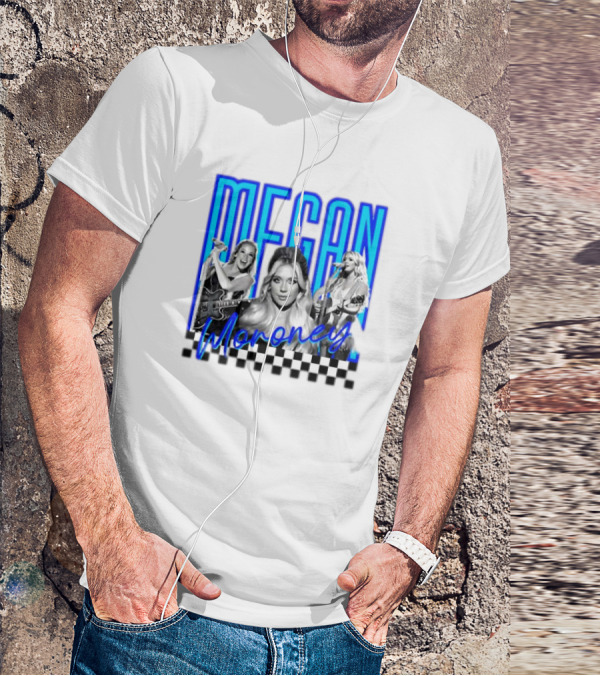 Megan Moroney Country Music Retro Checkered T-Shirt