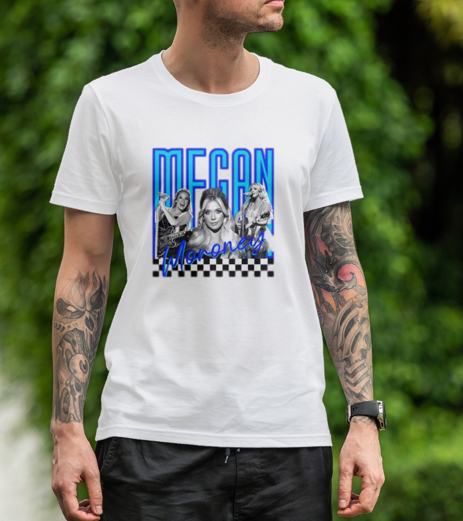 Megan Moroney Country Music Retro Checkered T-Shirt