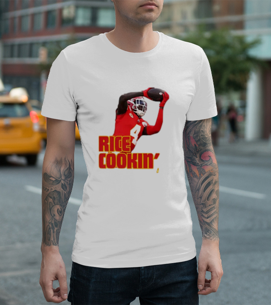 Rasheed Rice Cookin' Kansas City Chiefs Football WR1 T-Shirt