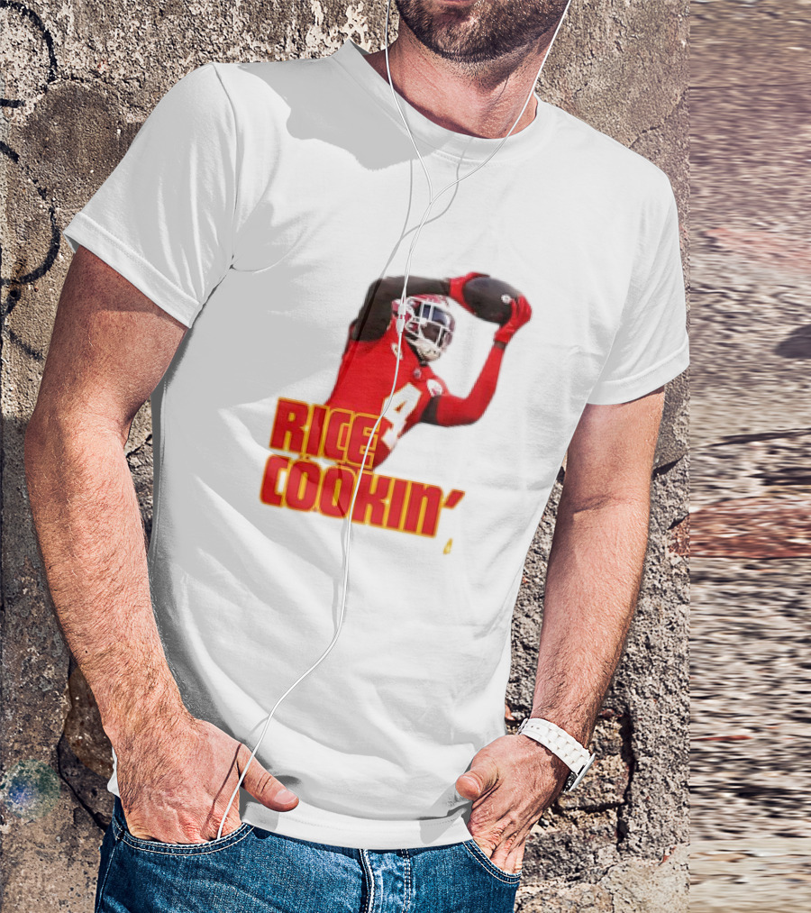 Rasheed Rice Cookin' Kansas City Chiefs Football WR1 T-Shirt