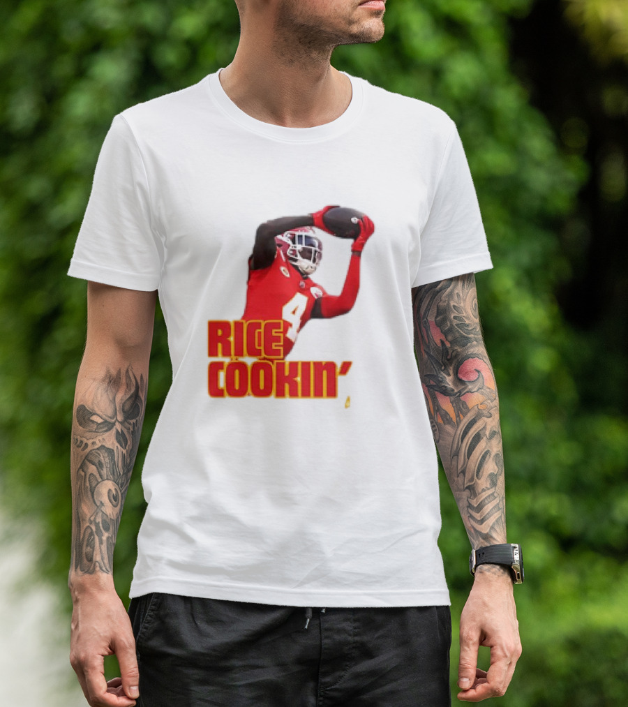 Rasheed Rice Cookin' Kansas City Chiefs Football WR1 T-Shirt